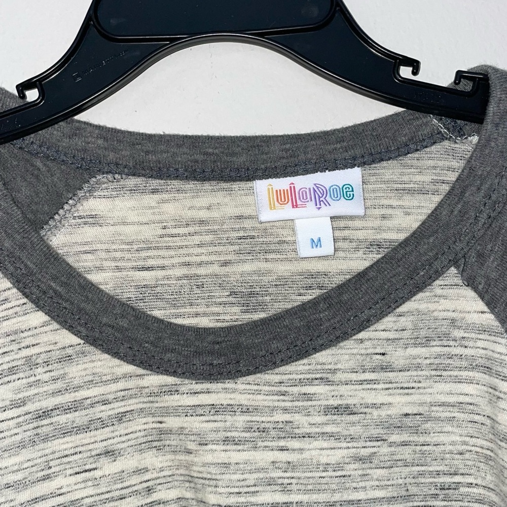 LulaRoe Medium Randy Gray - Picture 3 of 4